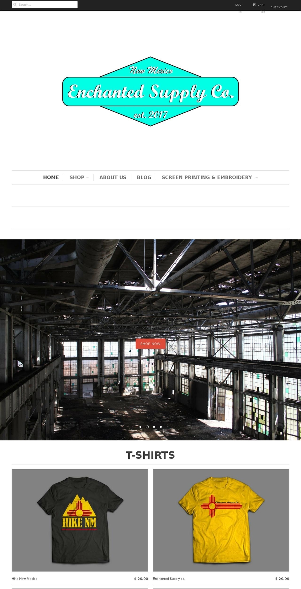 enchantedsupplyco.com — Shopify storefront screenshot