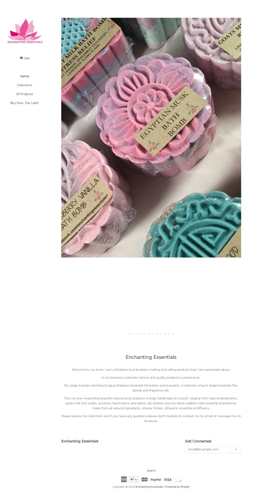 enchanting-essentials.com — Shopify storefront screenshot