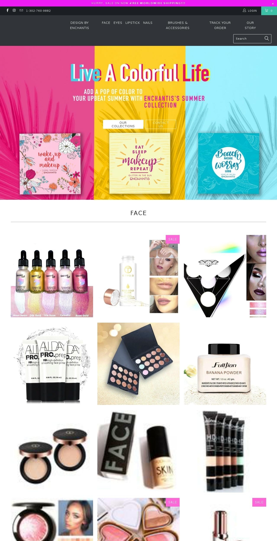 enchantis.com shopify website screenshot