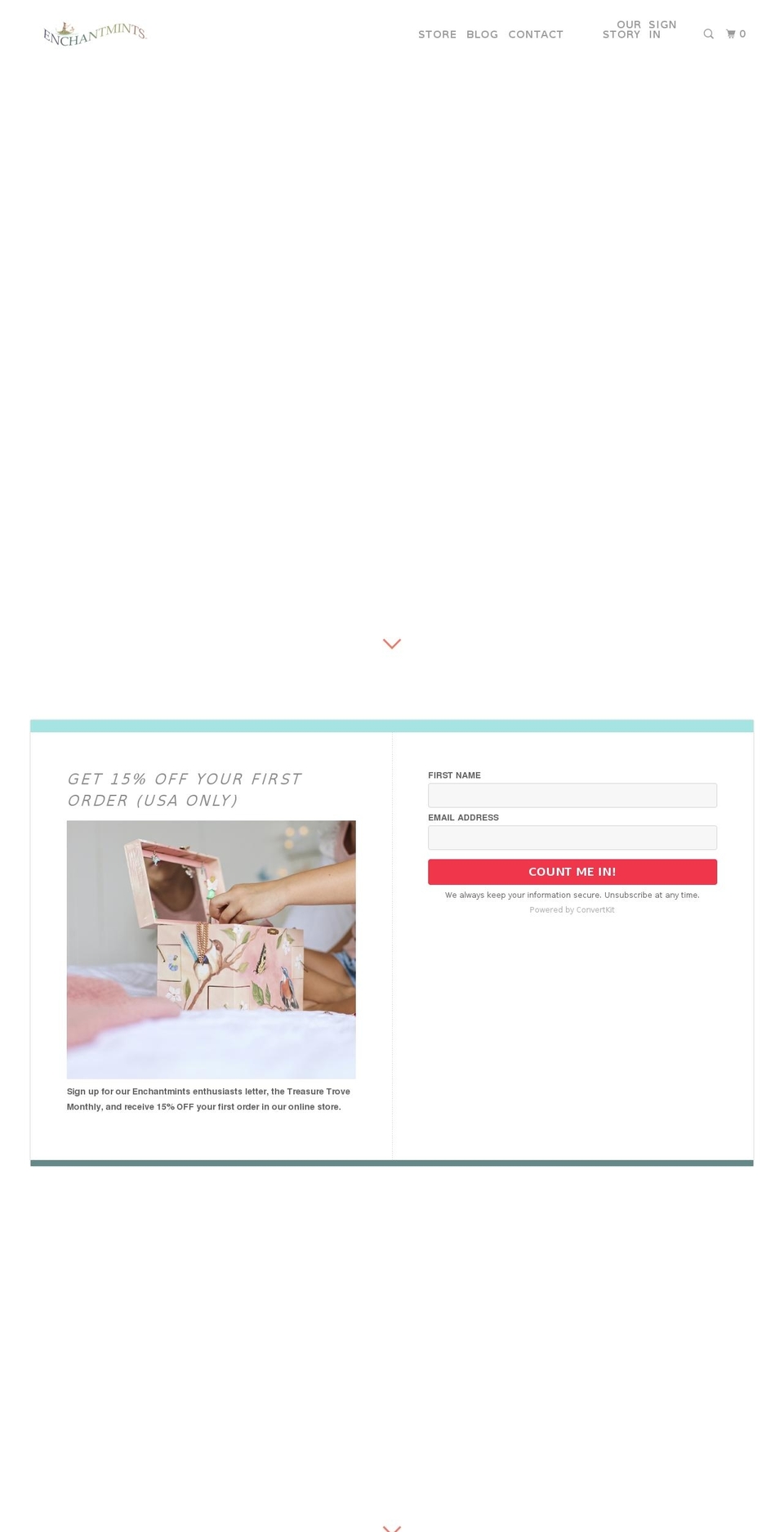 enchantmints.com — Shopify storefront screenshot