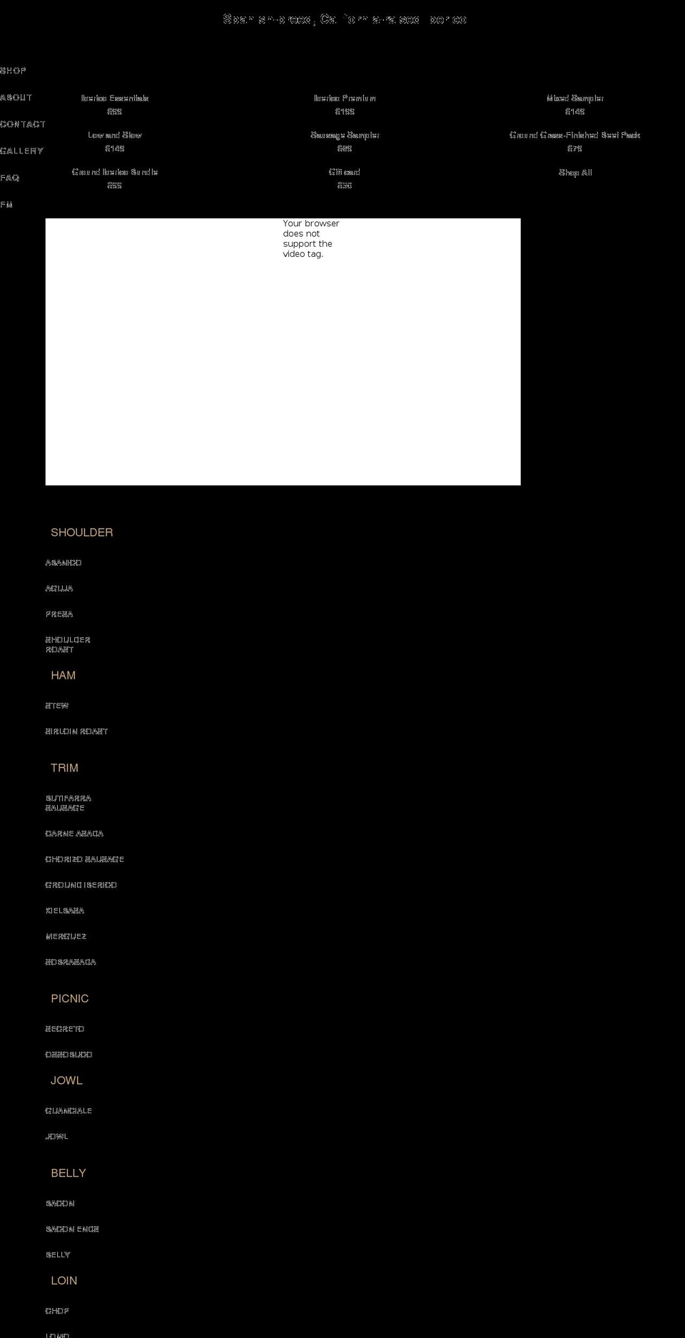 encinafarms.com shopify website screenshot