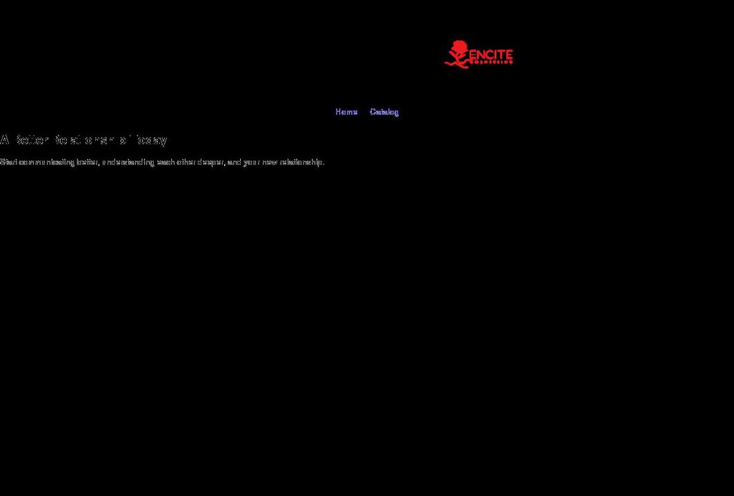 encite-counseling.myshopify.com shopify website screenshot