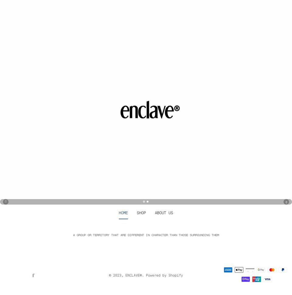 enclaveco.shop shopify website screenshot