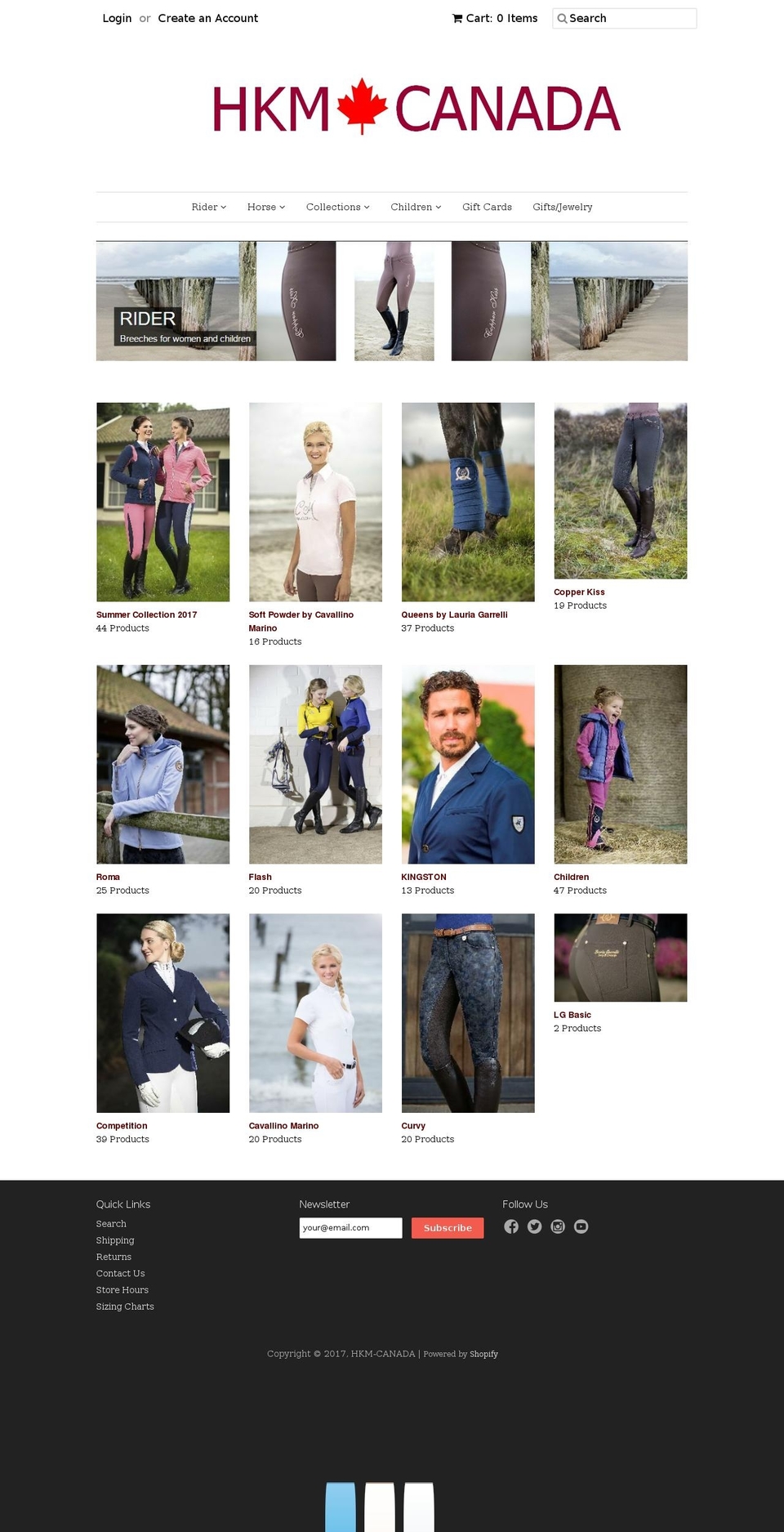 encoreequestrian.com shopify website screenshot