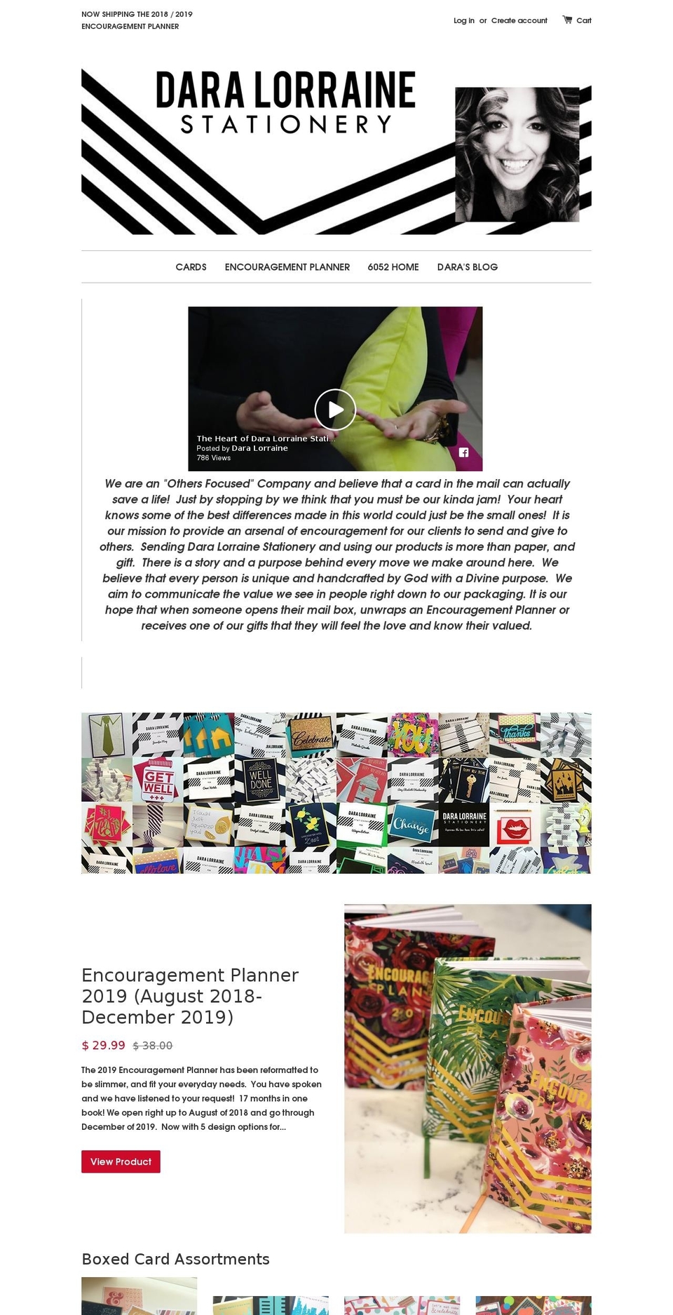 encouragementplanner.com shopify website screenshot