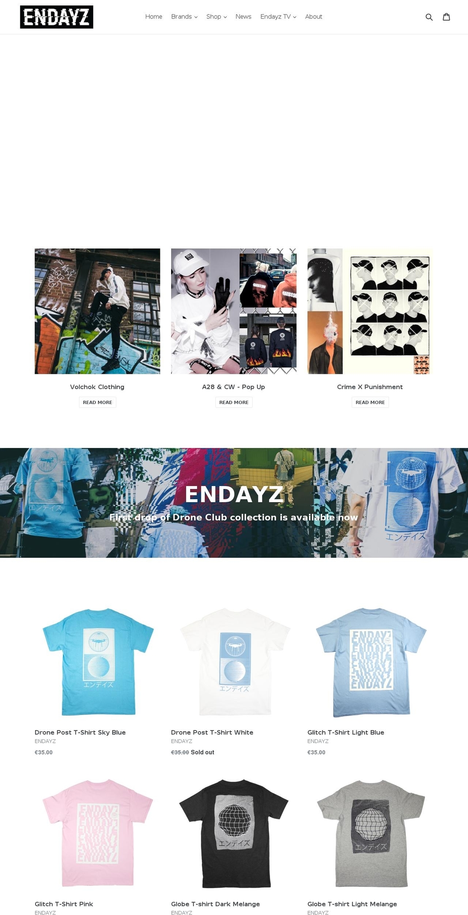 endayz.com — Shopify storefront screenshot