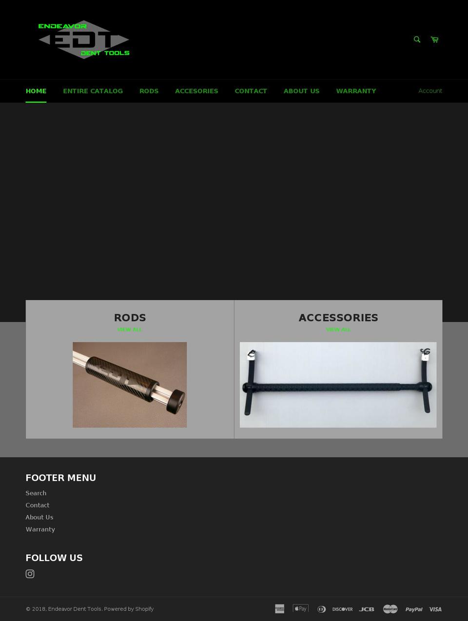 endeavordenttools.com shopify website screenshot
