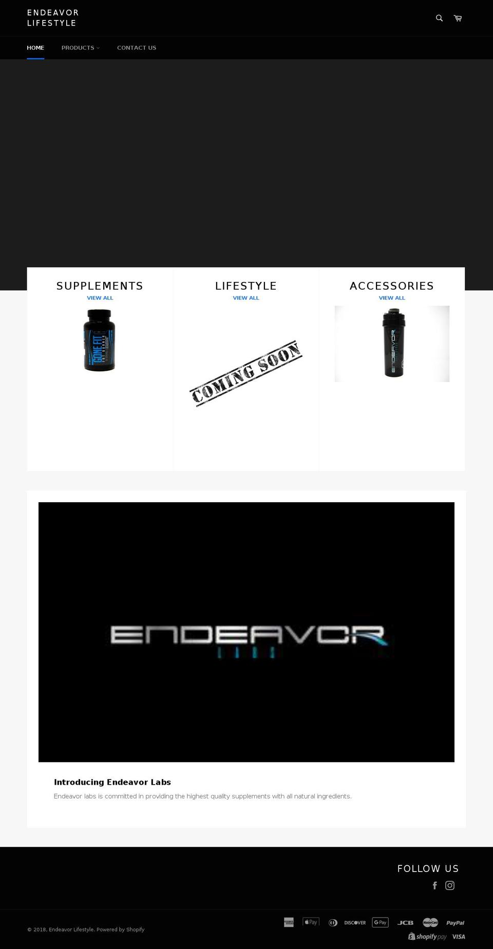 endeavorlifestyle.com shopify website screenshot