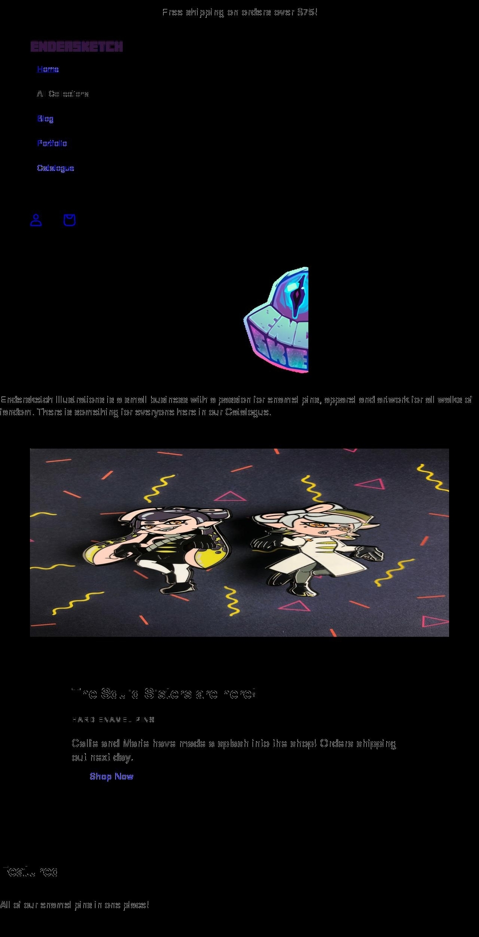 endersketch.com shopify website screenshot