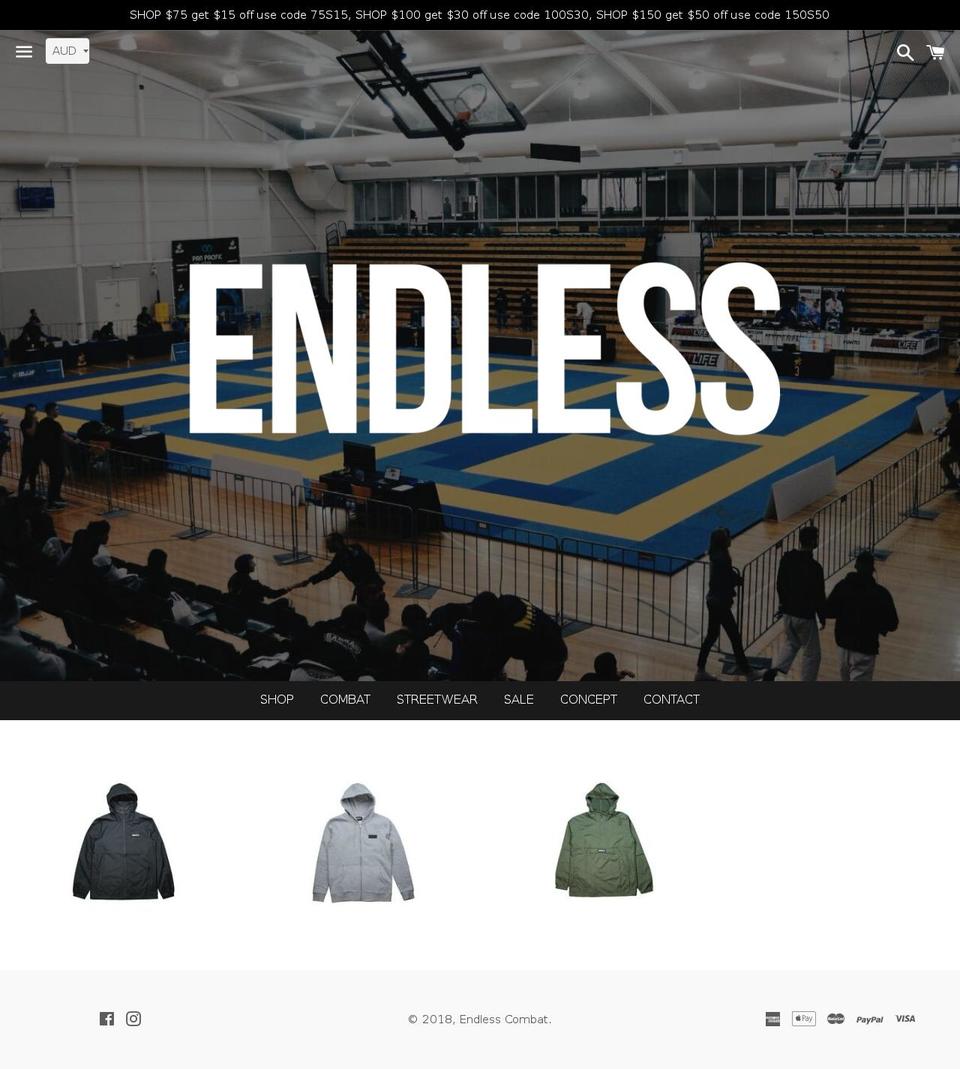 endless-apparel.com — Shopify storefront screenshot