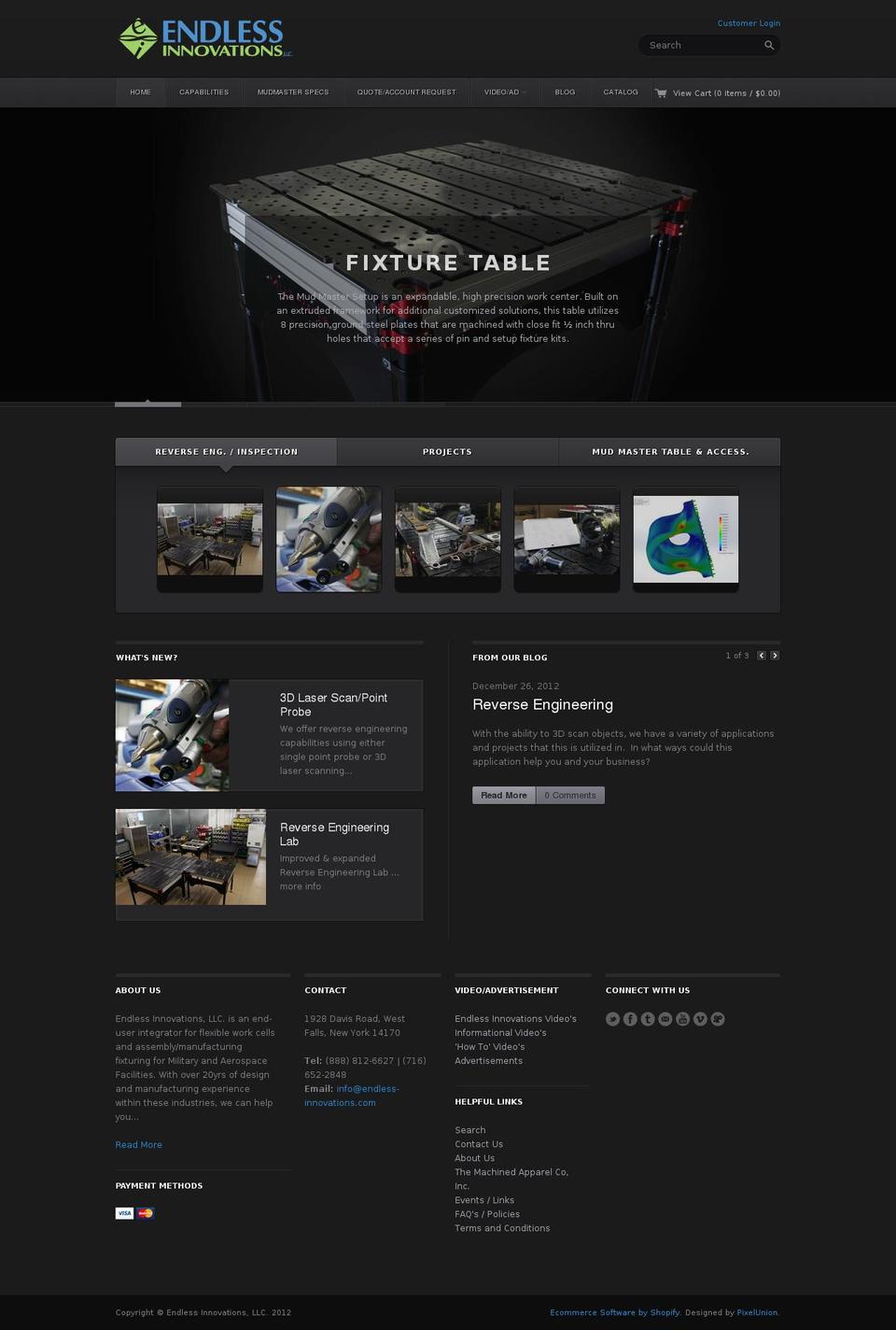 endless-innovations.com shopify website screenshot