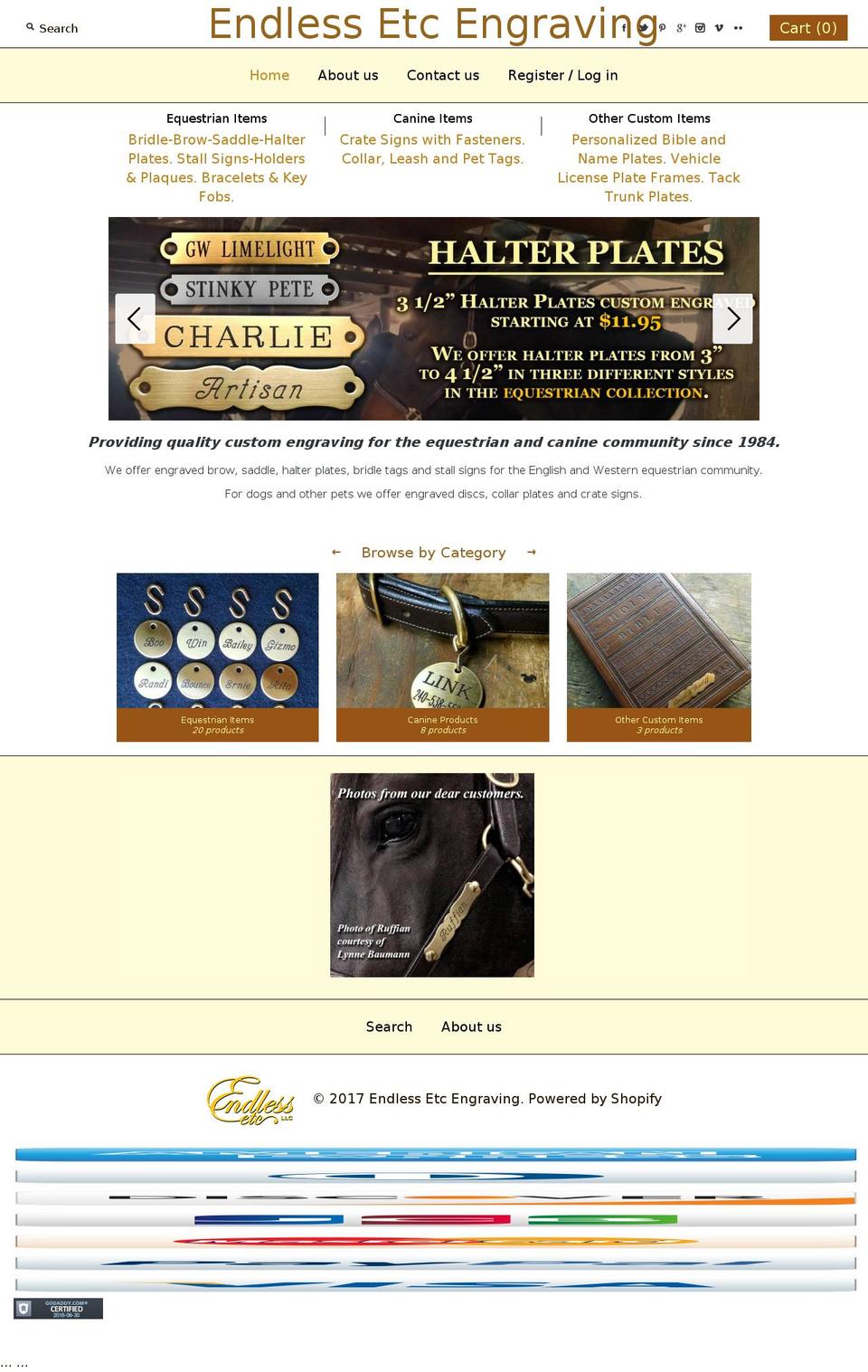 endlessetc.com shopify website screenshot