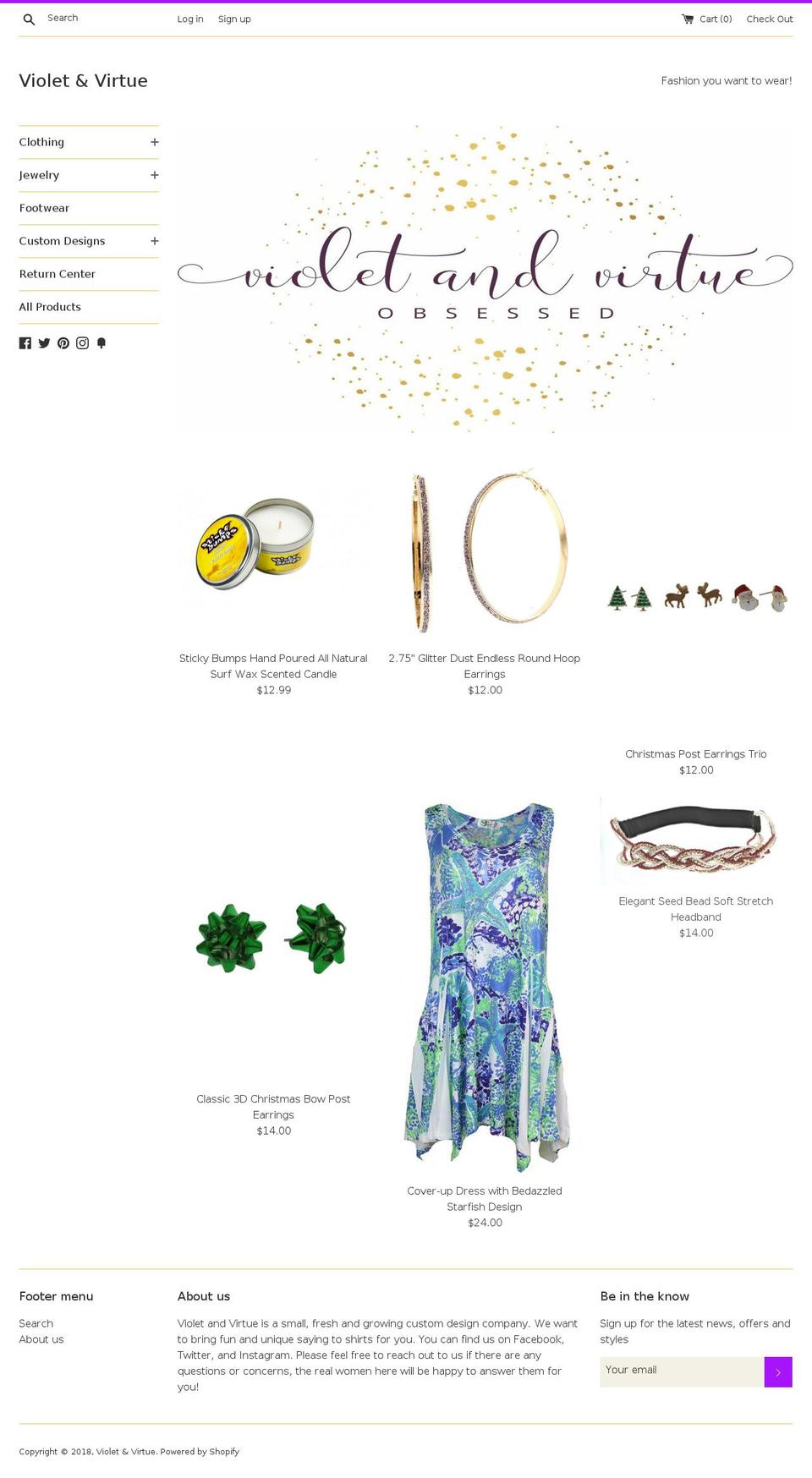 endlesshoopearrings.com — Shopify storefront screenshot