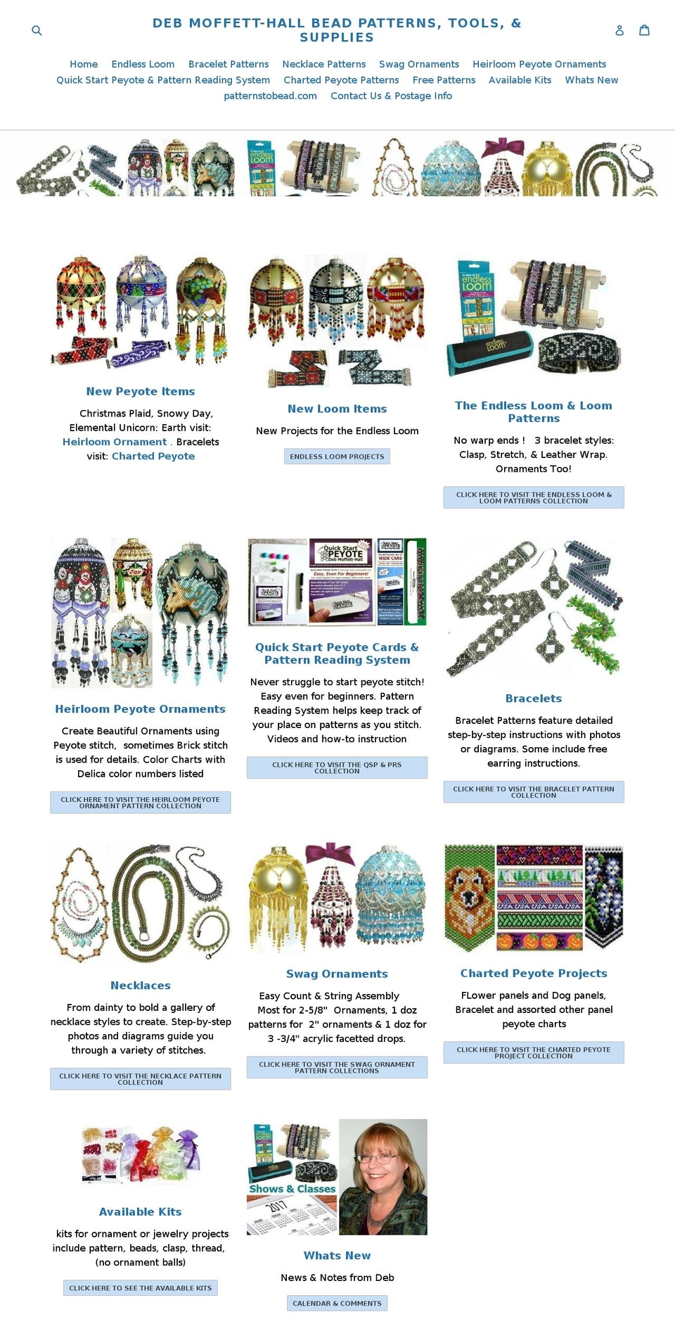 endlessloompatterns.com — Shopify storefront screenshot