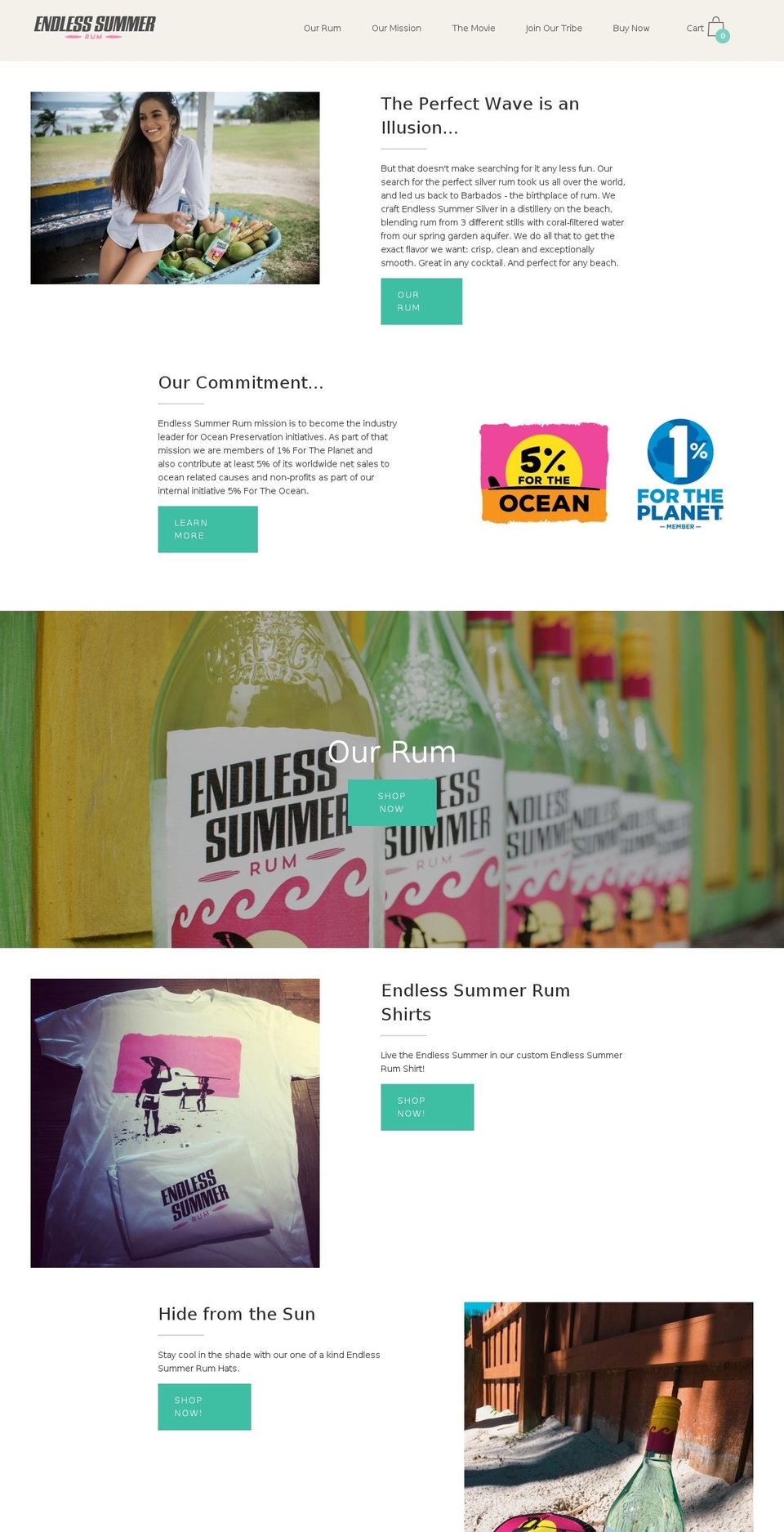 endlesssummerrum.com — Shopify storefront screenshot