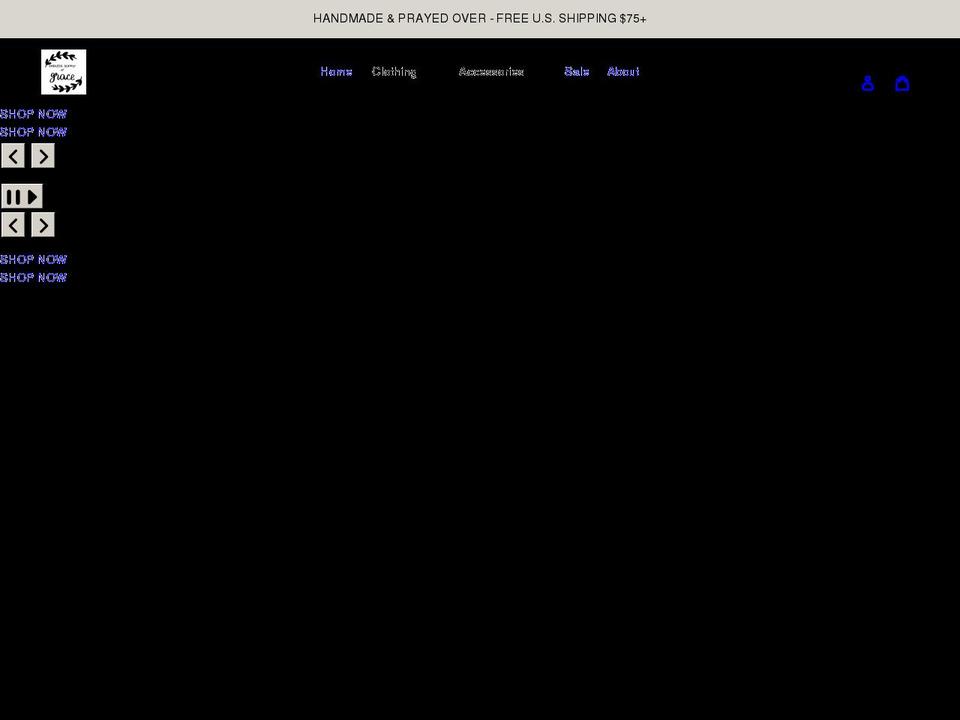 endlesssupplyofgrace.com shopify website screenshot