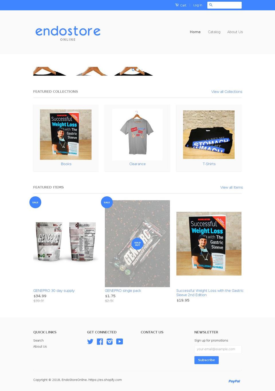endo-supplements.com — Shopify storefront screenshot
