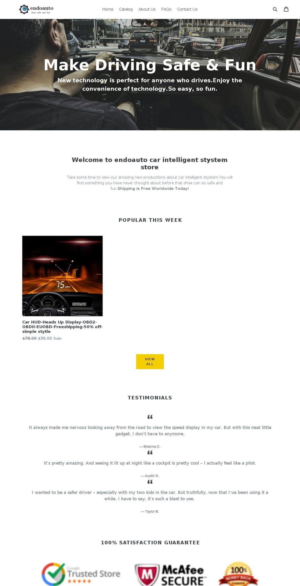 endoauto.com — Shopify storefront screenshot
