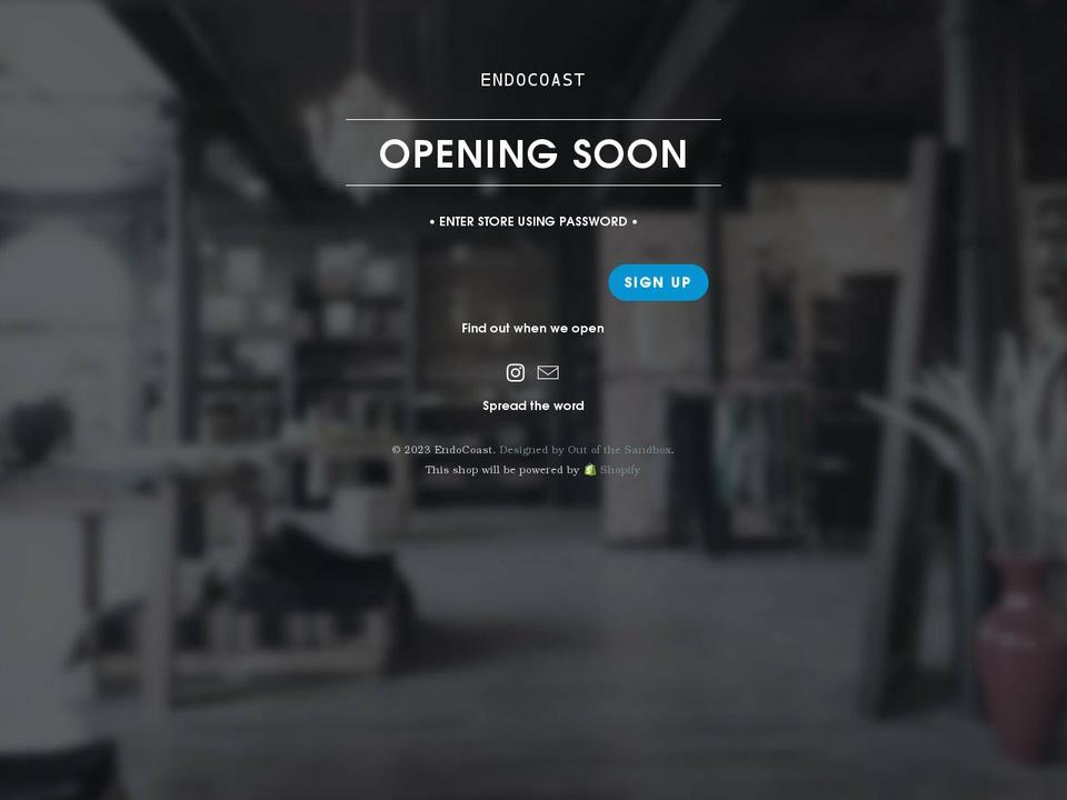 endocoast.com shopify website screenshot