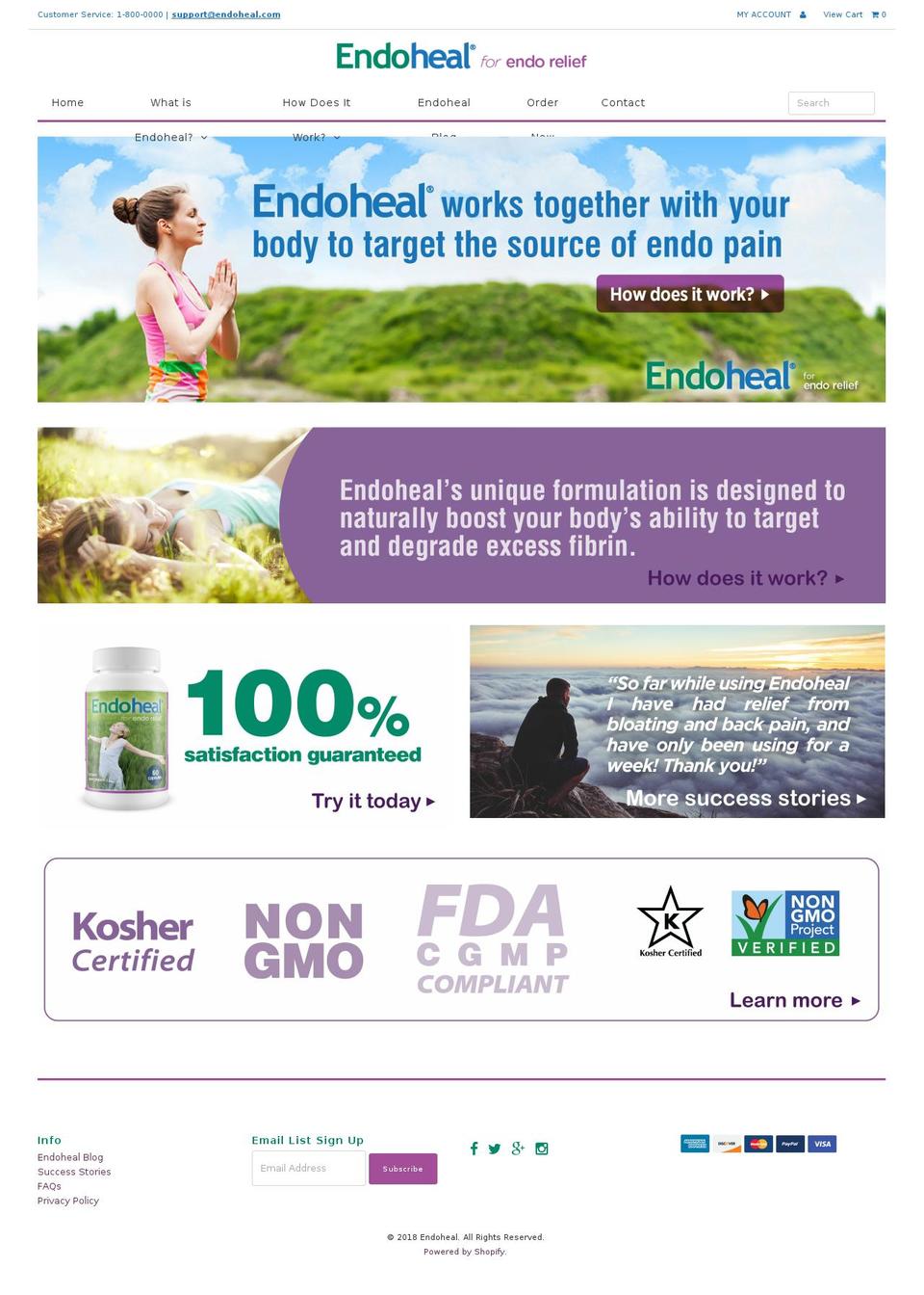 endoheal.com — Shopify storefront screenshot