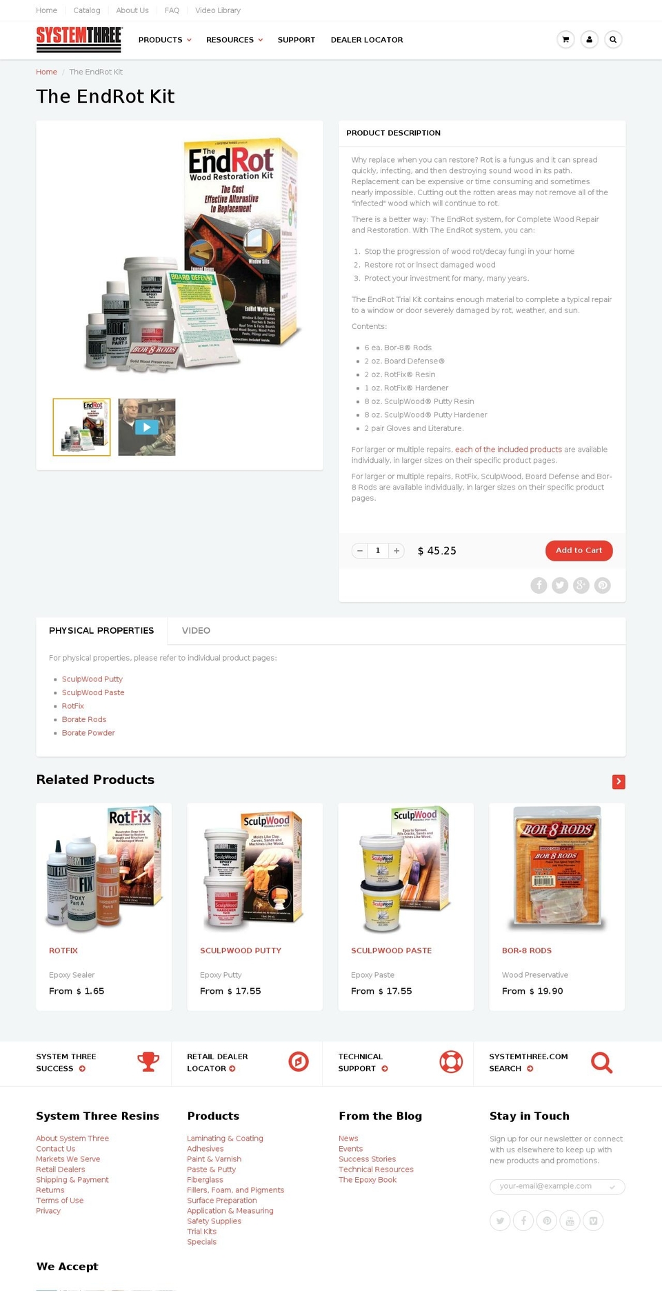 endrot.com shopify website screenshot