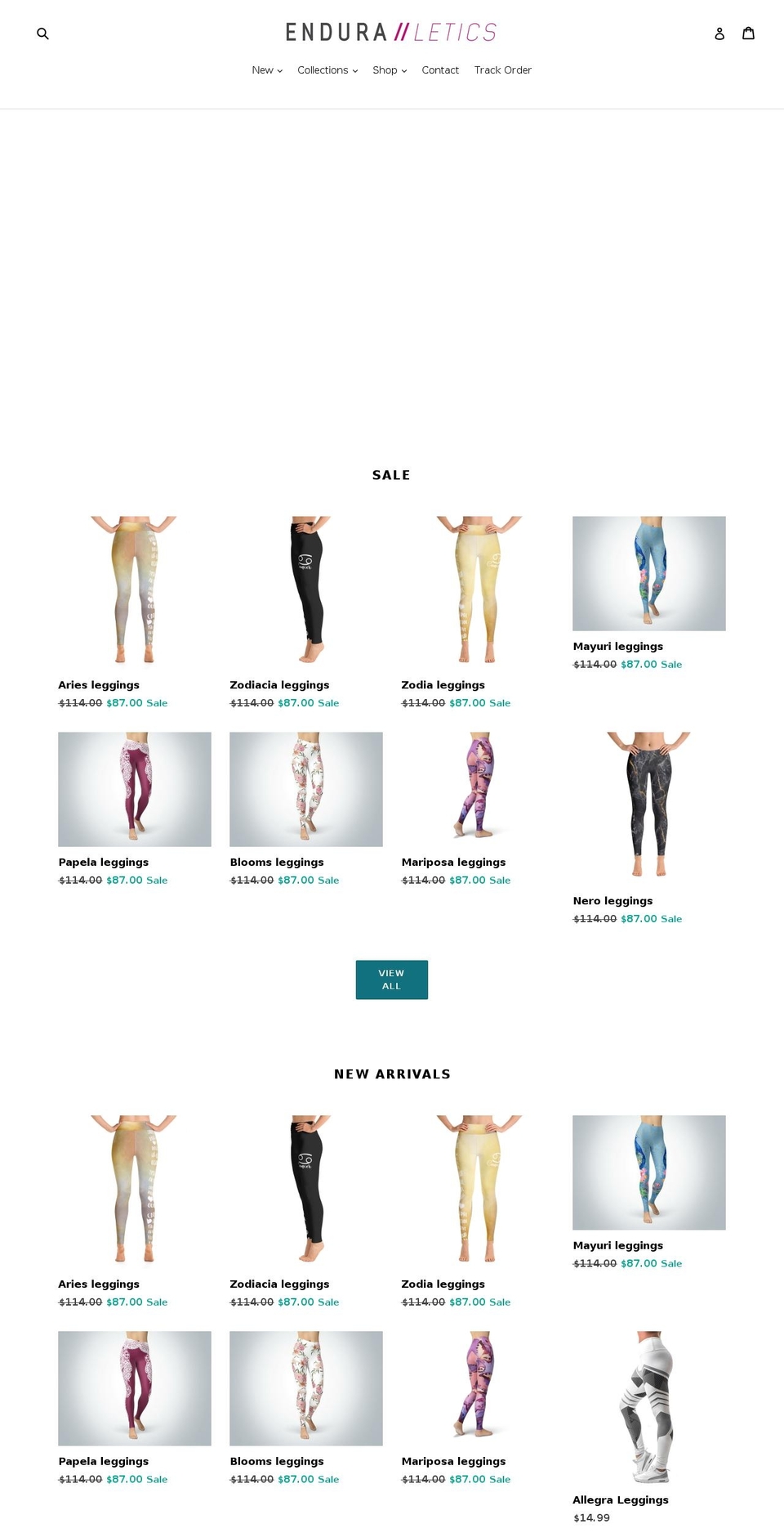 enduraletics.com shopify website screenshot