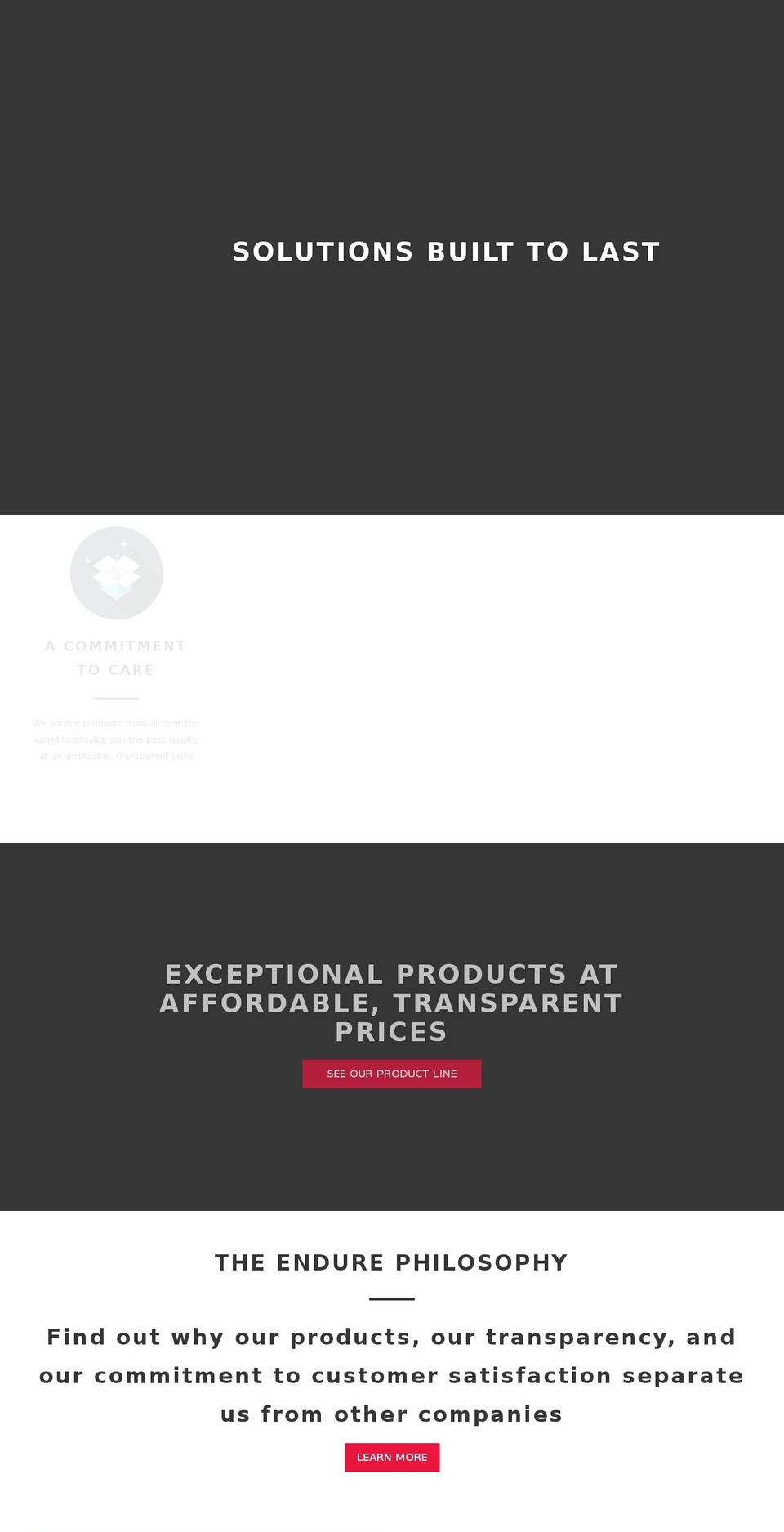 endureind.com shopify website screenshot