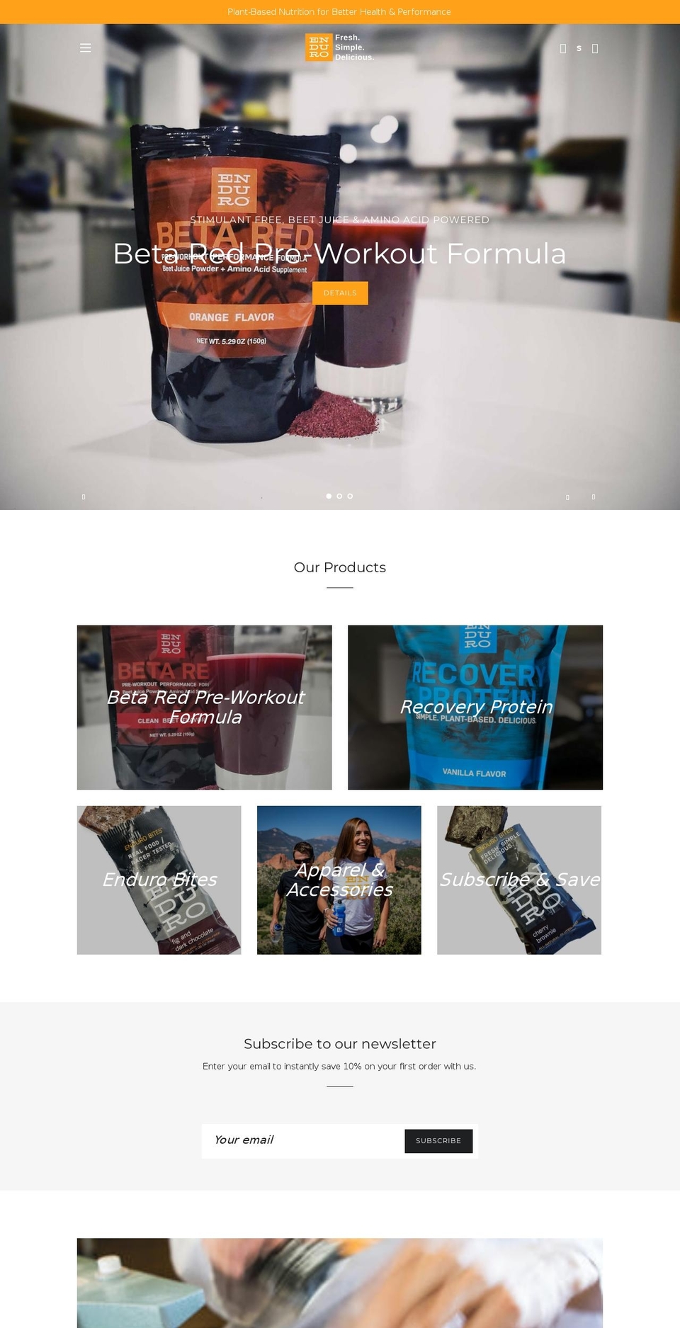 Q   Enduro Bites Theme Redesign  The Bureau Shopify theme site example enduro-bites.myshopify.com