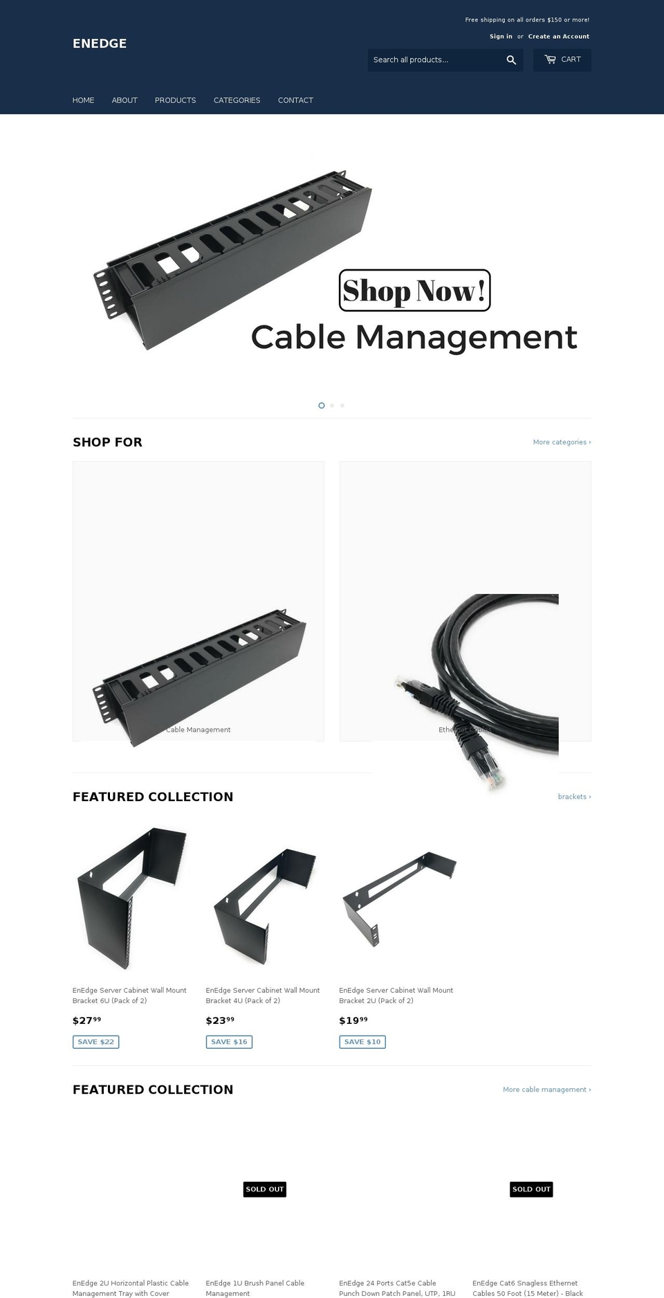 enedge.com — Shopify storefront screenshot