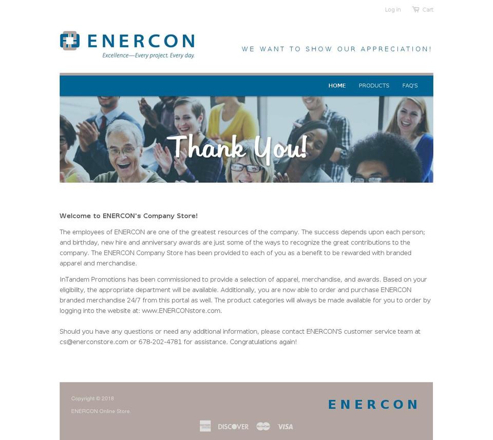 enerconstore.com shopify website screenshot