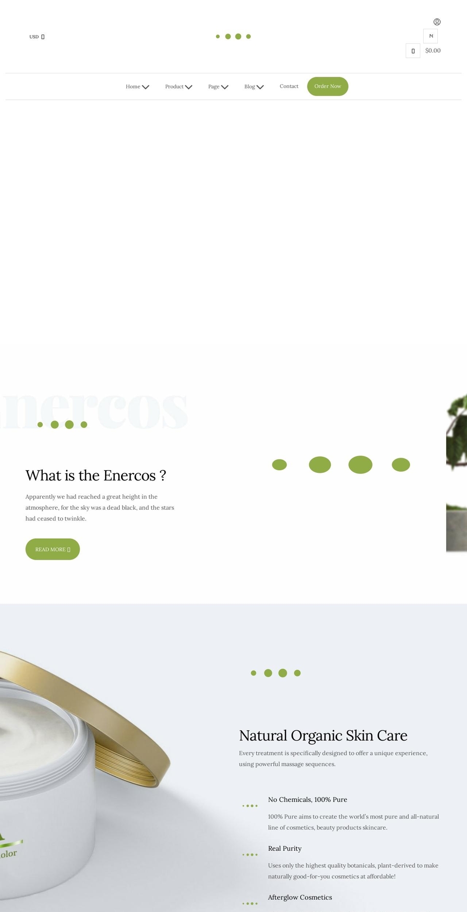 enercos.myshopify.com shopify website screenshot