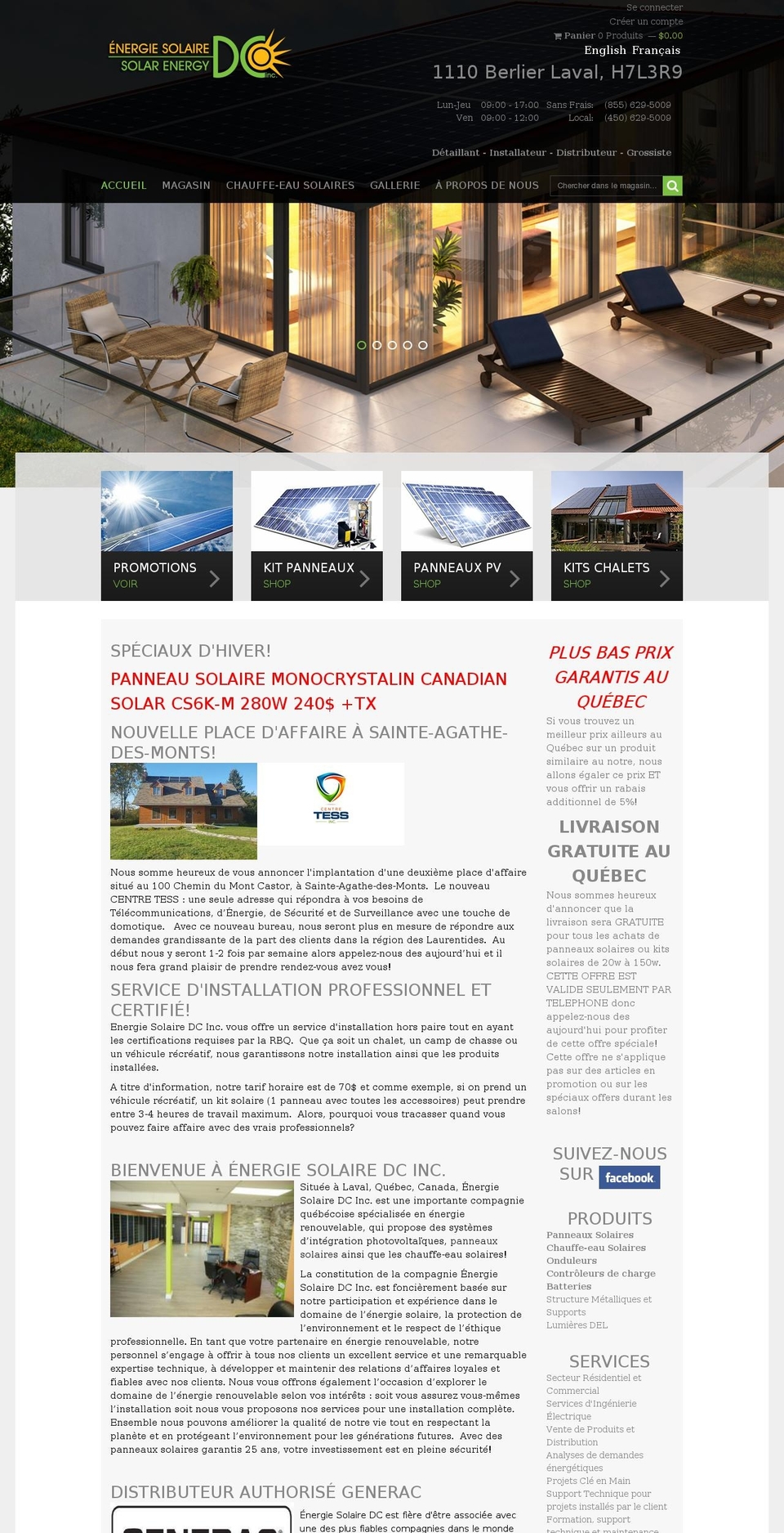 wqsolar2014 Shopify theme site example energiesolairedc.ca