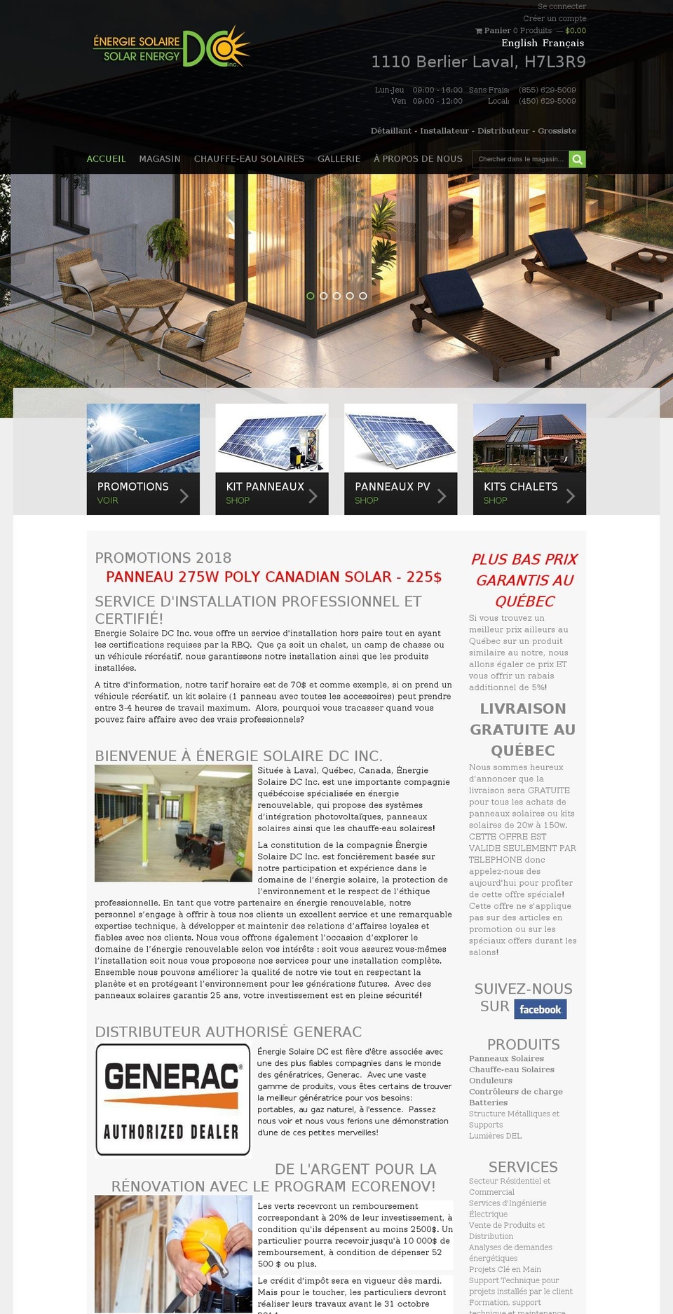 wqsolar2014 Shopify theme site example energiesolairedc.net