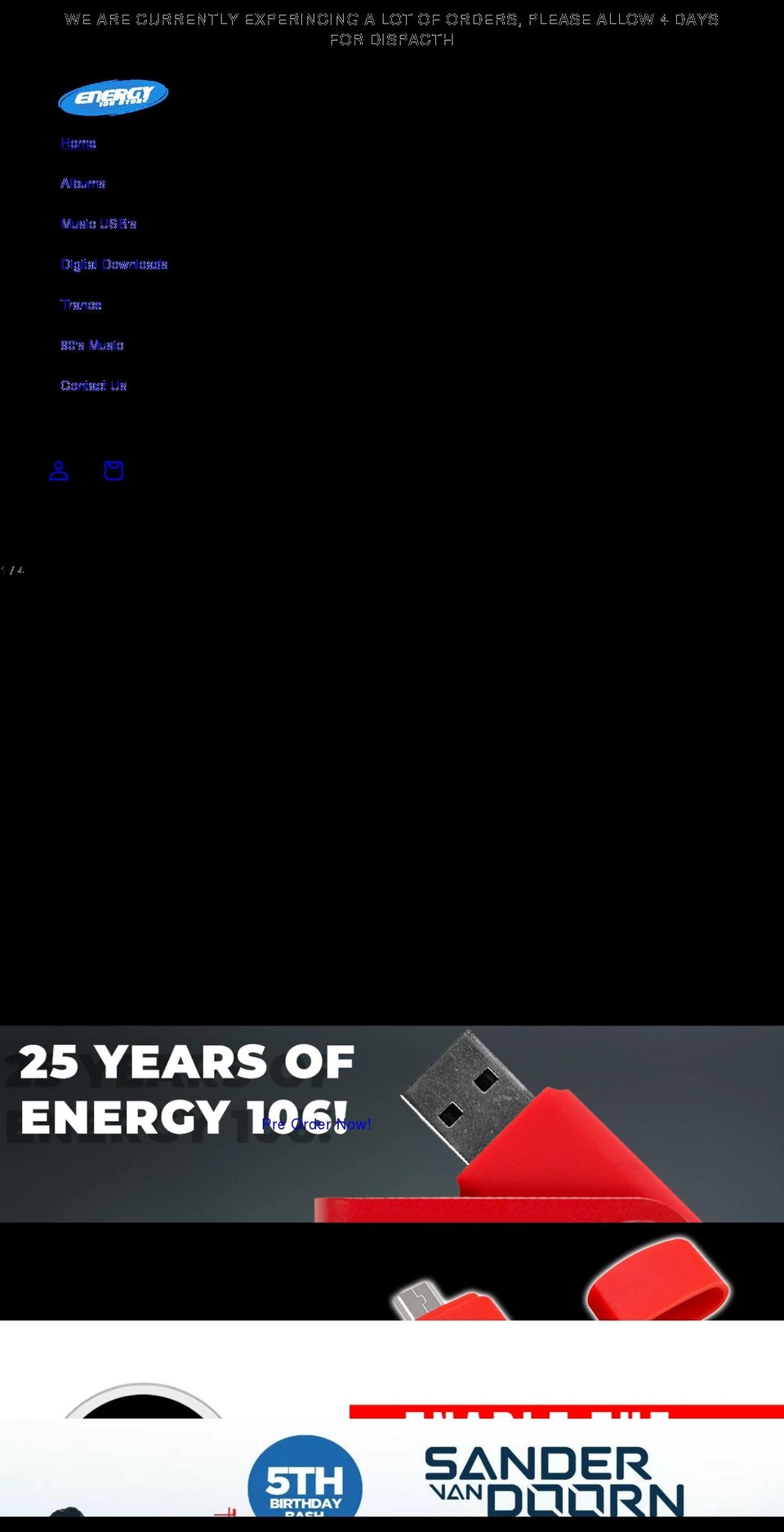 energy106store.com shopify website screenshot