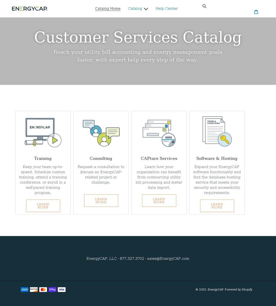 energycap-customer-services.myshopify.com shopify website screenshot