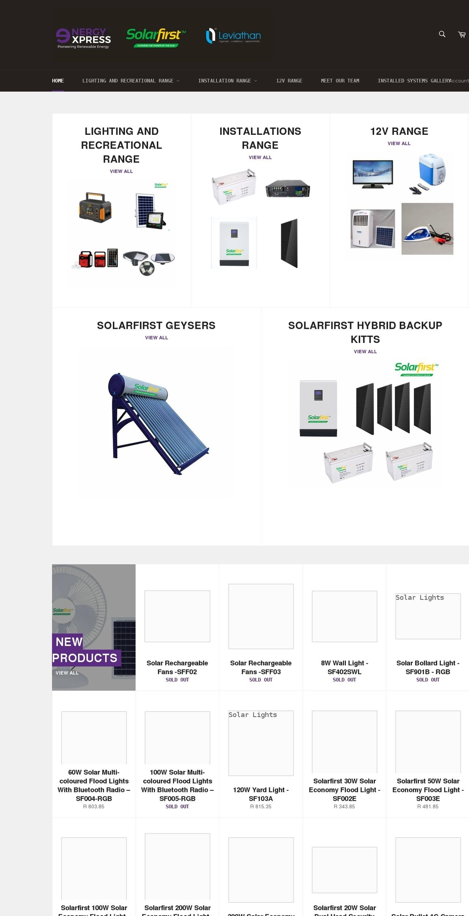 energyexpressonline.com shopify website screenshot