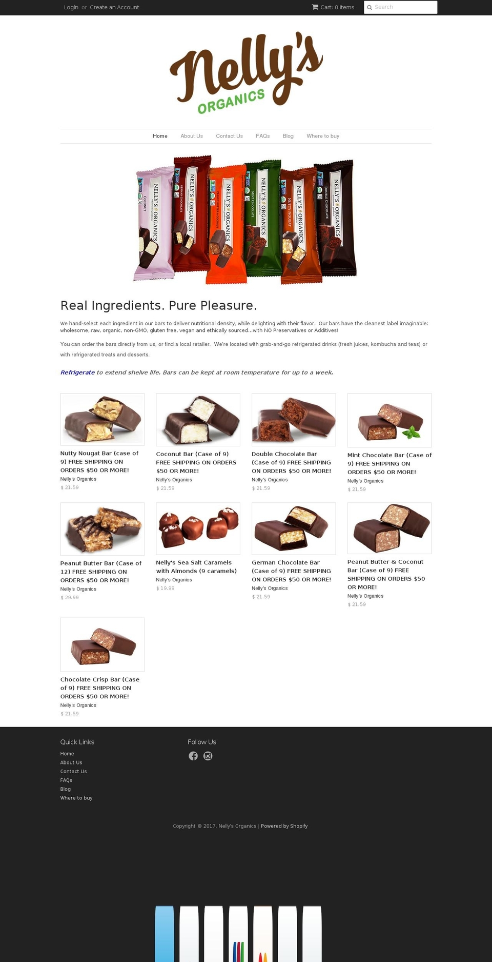 energytrufflebar.org shopify website screenshot