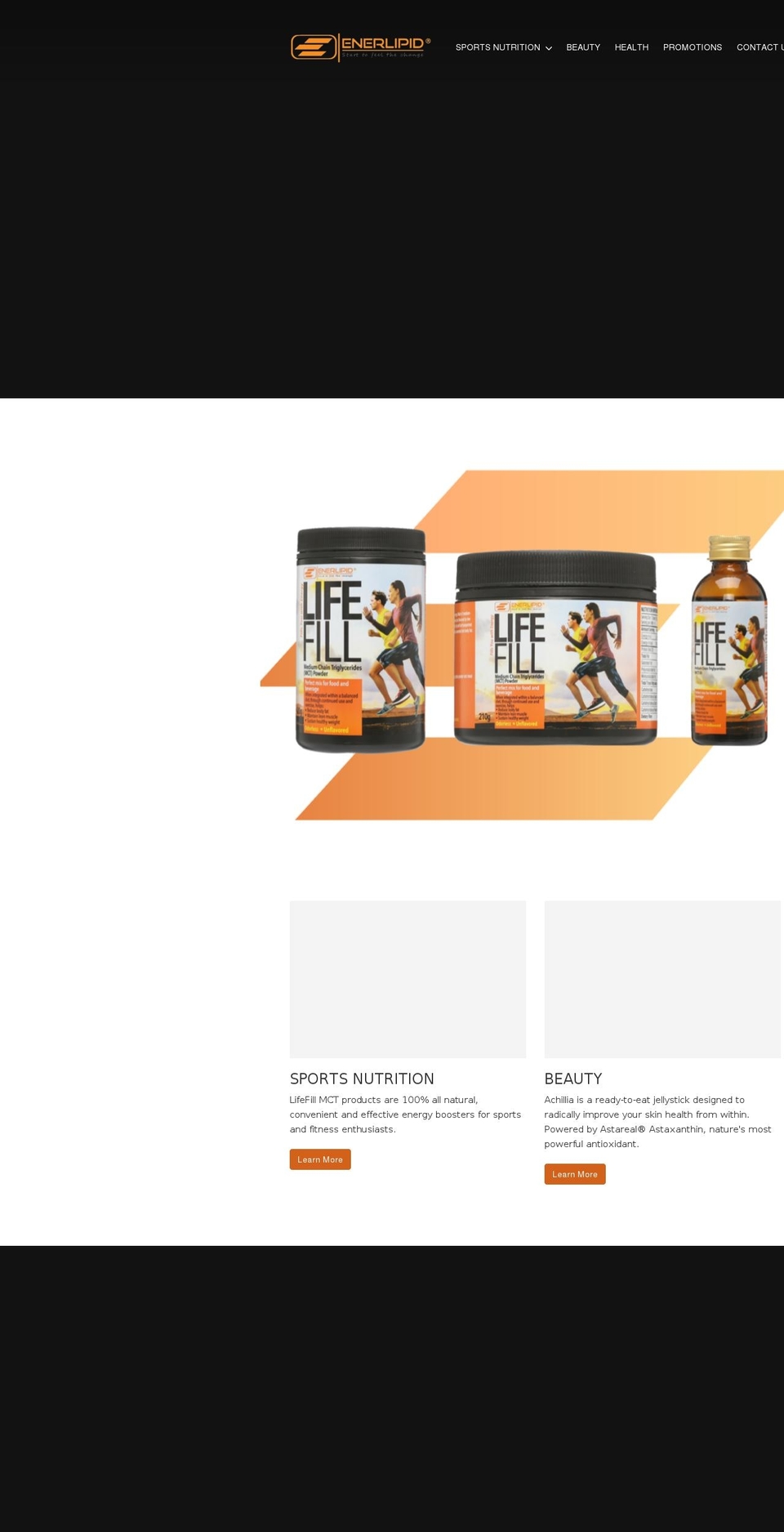 enerlipid.com — Shopify storefront screenshot