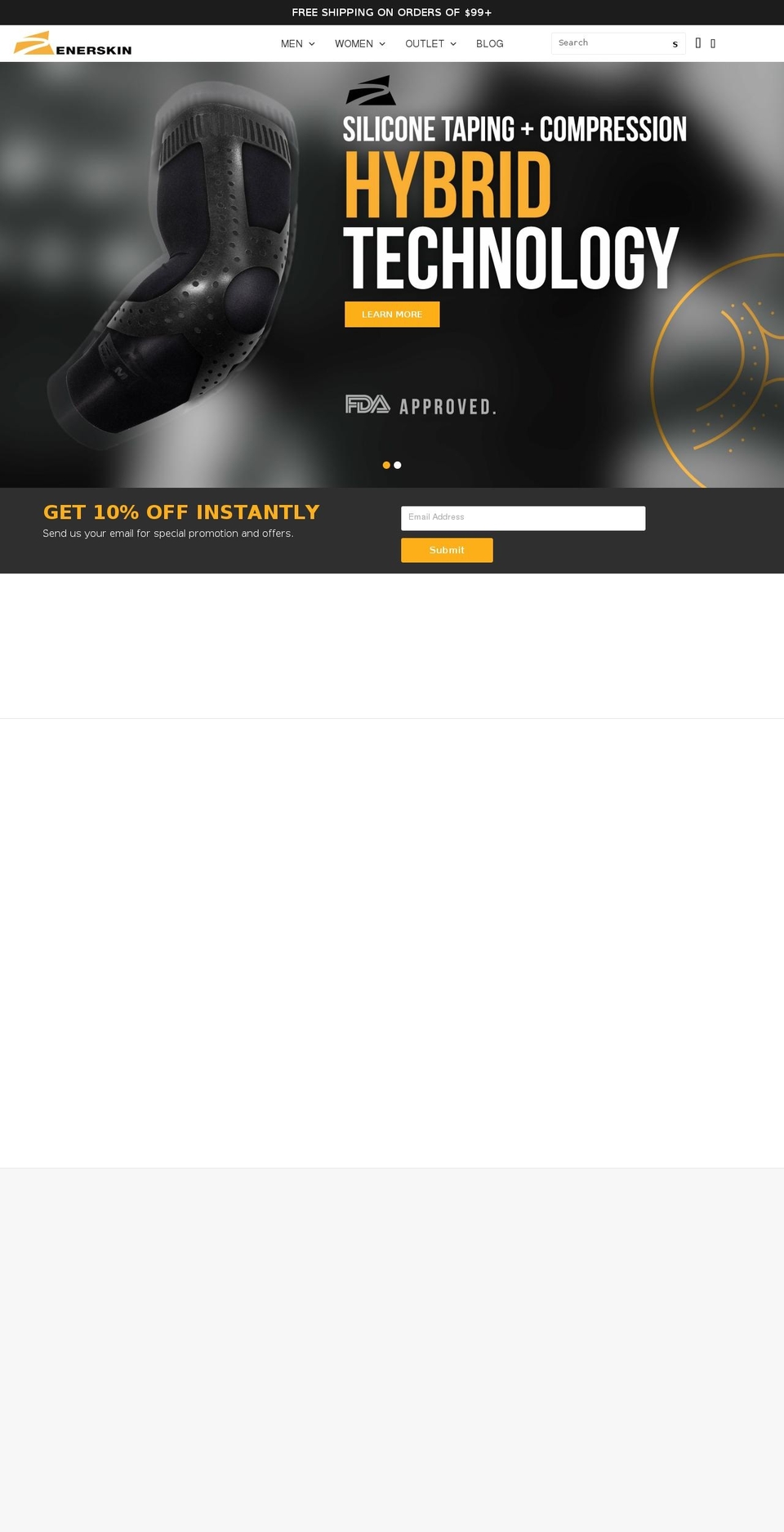 enerskin.info shopify website screenshot