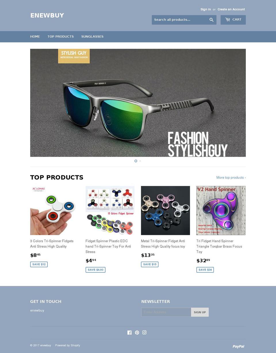 enewbuy.com shopify website screenshot