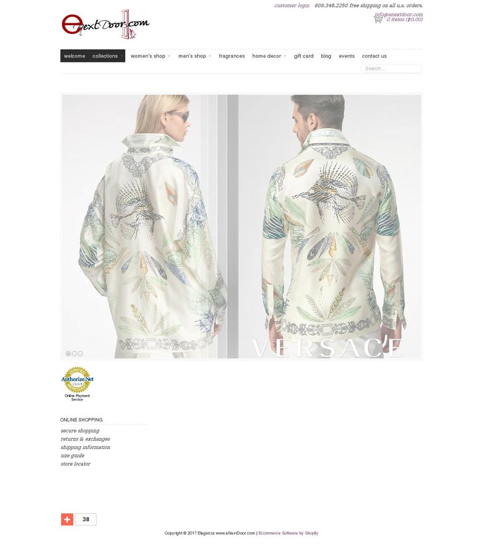 Couture Shopify theme site example enextdoor.com