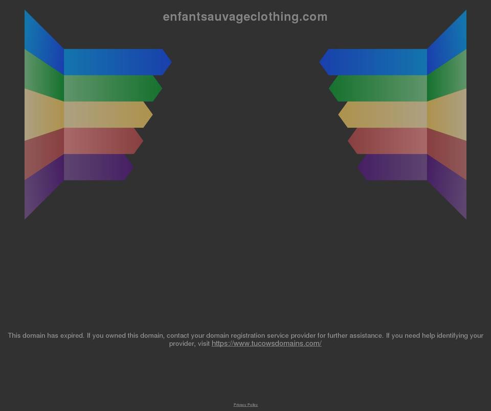 enfantsauvageclothing.com shopify website screenshot