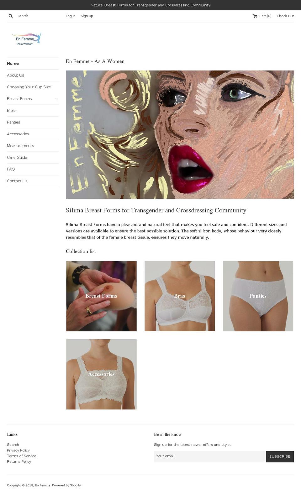 enfemme.com.au shopify website screenshot