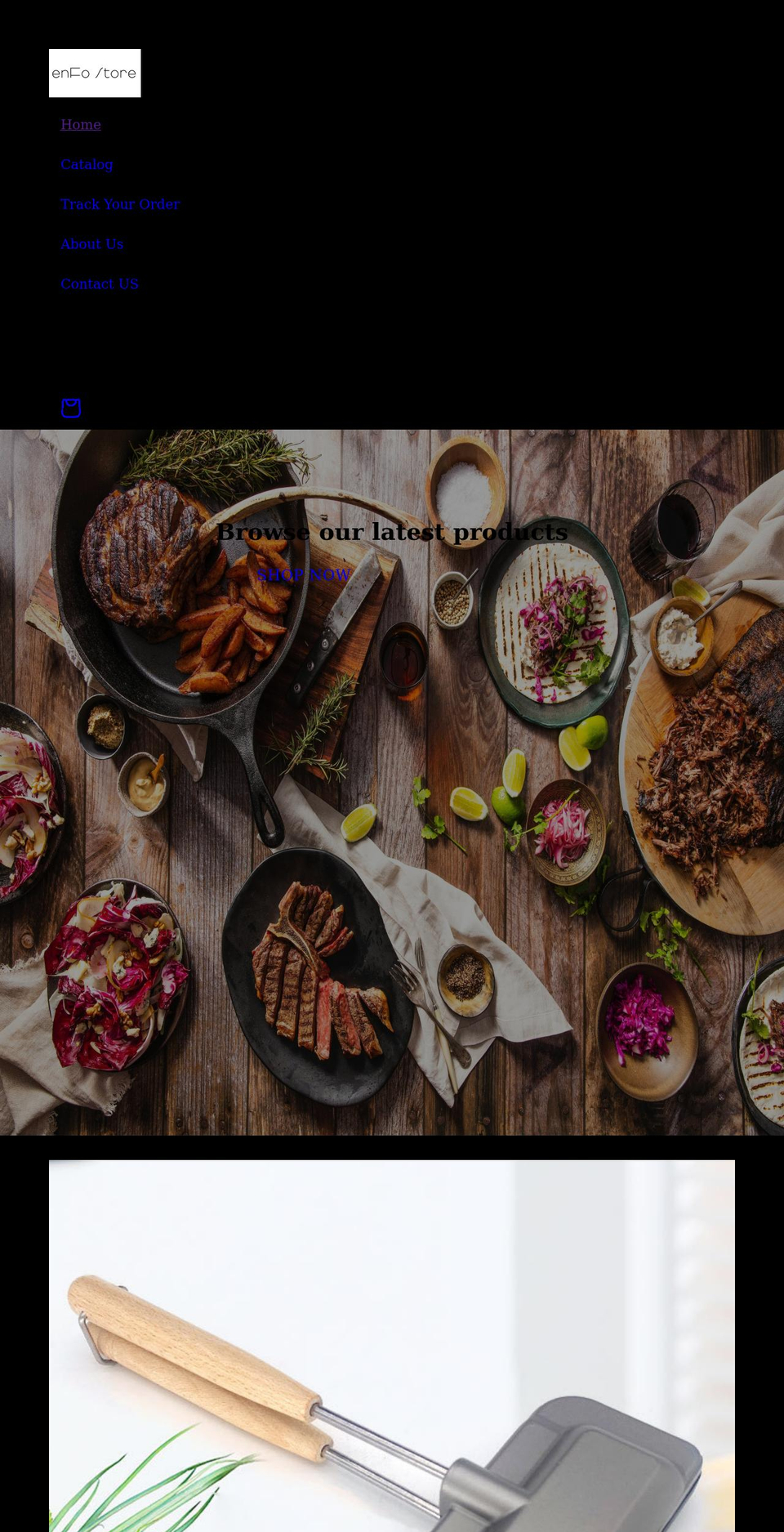 enfostore.com shopify website screenshot