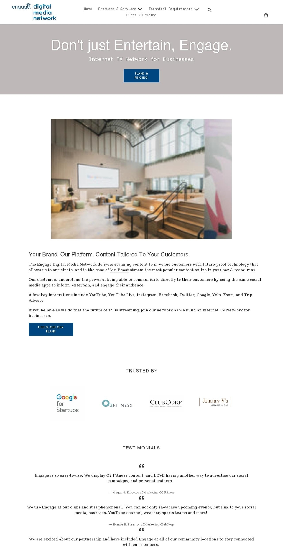 engagedigitalmedianetwork.com shopify website screenshot