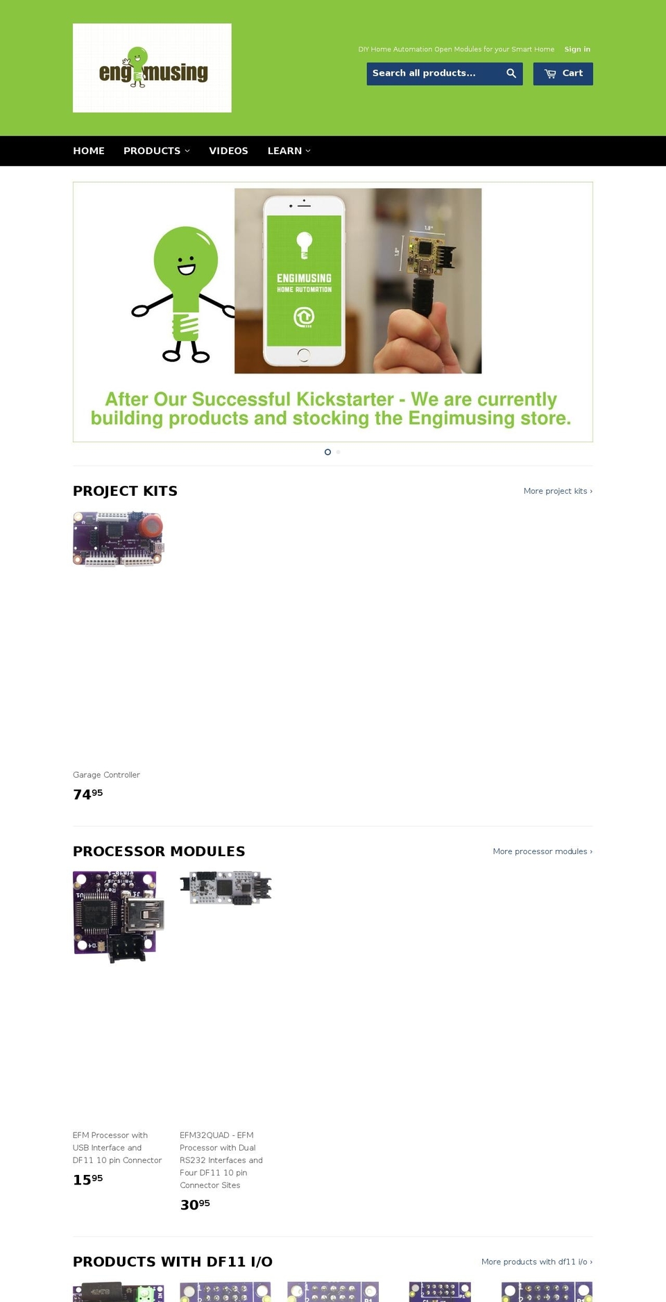 engimusing.com shopify website screenshot