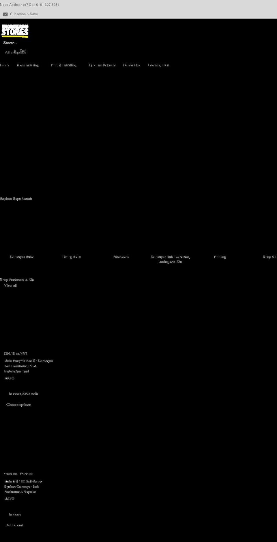 engineeringstores.co.uk shopify website screenshot