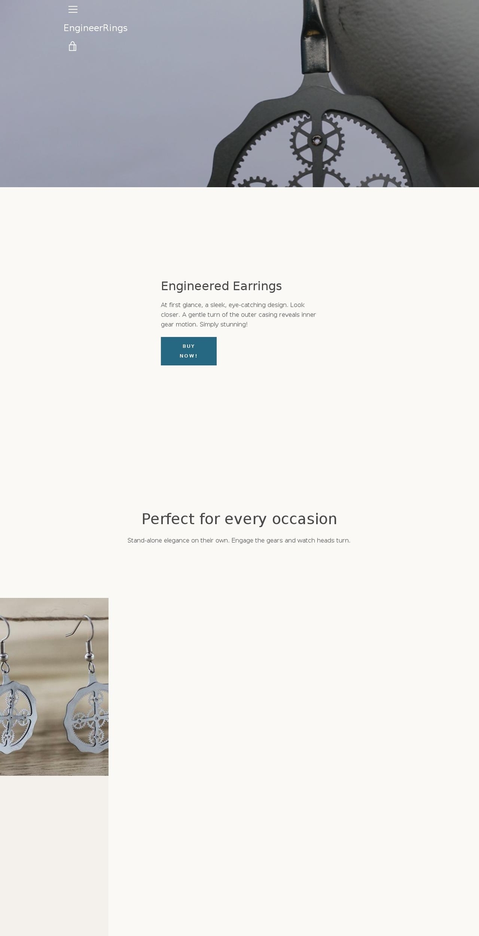 engineerrings.com — Shopify storefront screenshot