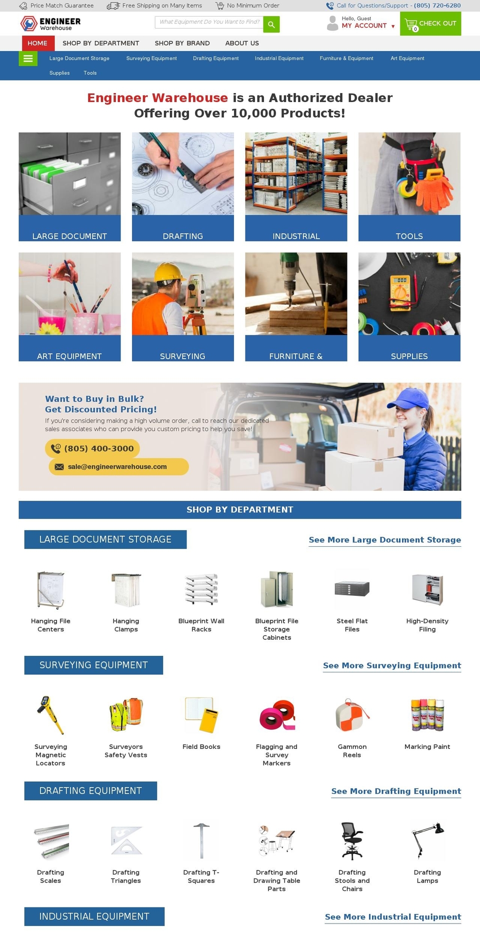 engineerwarehouse.com shopify website screenshot