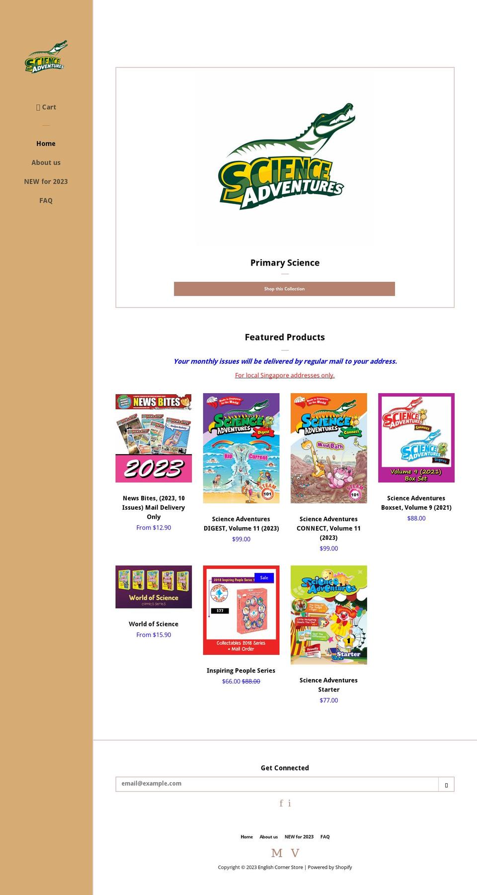 english-corner-online.myshopify.com — Shopify storefront screenshot
